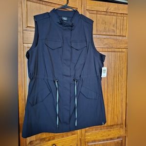 TORRID Black Happy Camper Vest